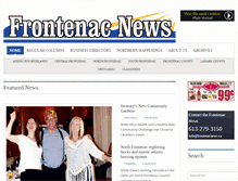Tablet Screenshot of frontenacnews.ca